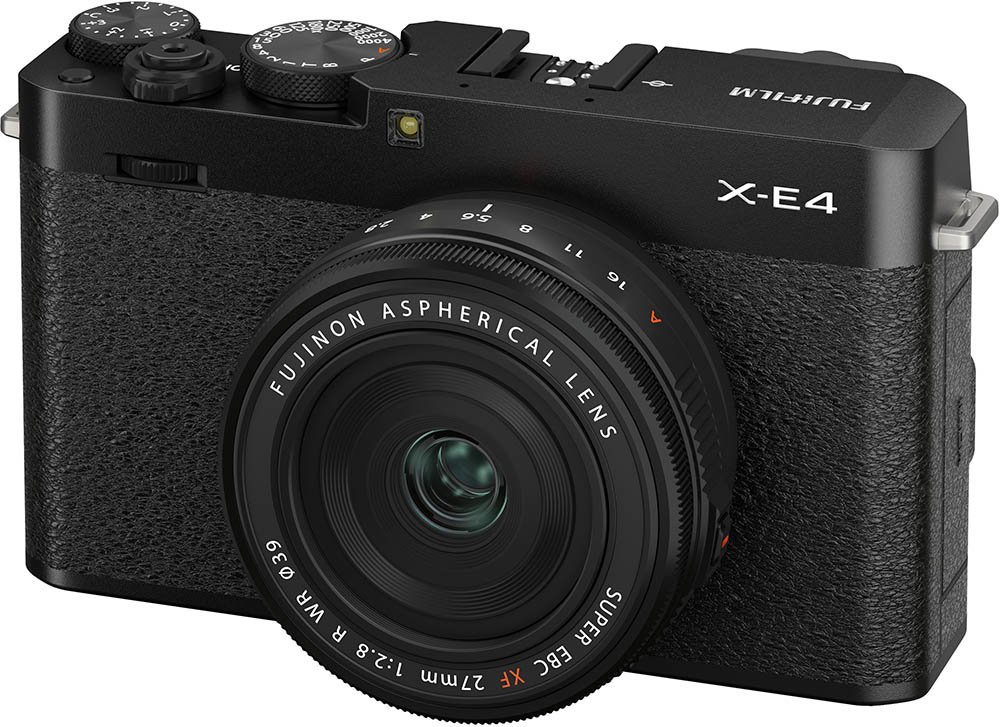 Fujifilm X-E4 Kit XF27mm F2.8 R WR musta