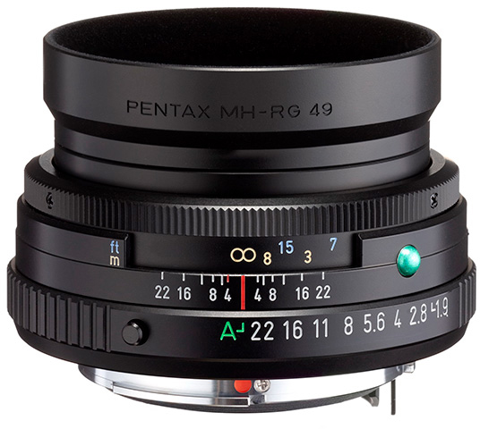 Pentax FA 43mm f/1.9 Limited objektiivi musta