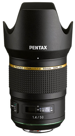 Pentax HD D FA* 50mm F1.4 SDM AW objektiivi