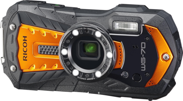 Ricoh WG-70 oranssi kompaktikamera