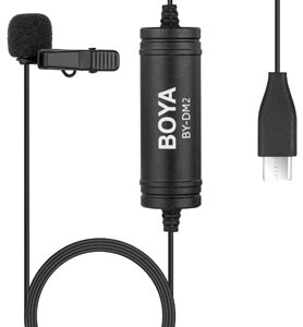 BOYA BY-DM2 kaulusmikrofoni USB-C liitännällä