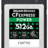 Delkin muistikortti CFexpress 512Gt Power