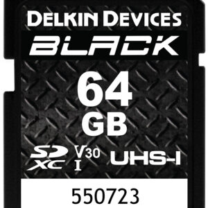 Delkin Black muistikortti SDXC 64Gt UHS-I