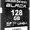 Delkin Black muistikortti SDXC 128Gt UHS-I