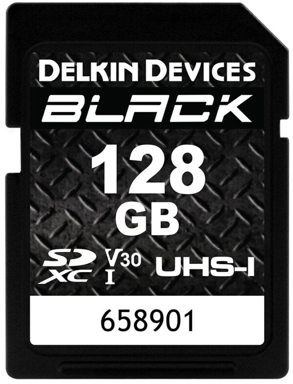 Delkin Black muistikortti SDXC 128Gt UHS-I