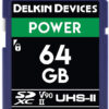 Delkin Power SDXC UHS-II 64 Gt (300 Mt/s) muistikortti