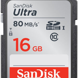 SanDisk SDHC Ultra 16 Gt (80 Mt/s) muistikortti