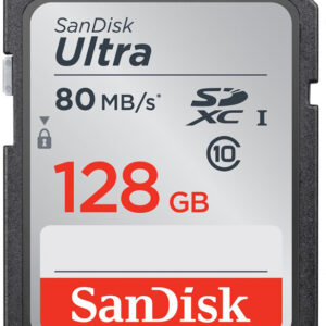 SanDisk SDXC Ultra 128 Gt (80 Mt/s) muistikortti