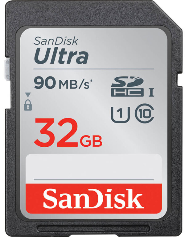 SanDisk SDHC Ultra 32 Gt (90 Mt/s) muistikortti