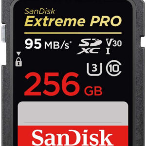 SanDisk SDXC Extreme Pro 256 Gt (95 Mt/s V30) muistikortti