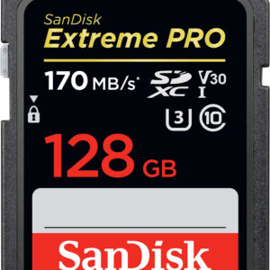 SanDisk SDXC Extreme Pro UHS-I muistikortti 128Gt 170 Mt/s