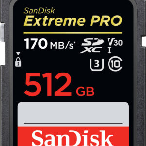SANDISK SDXC Extreme Pro 512 Gt 170MB/s muistikortti