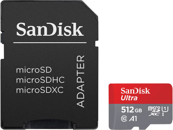 SanDisk muistikortti MicroSDXC 512 Gt Ultra 120MB/s C10 UHS-I