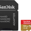 SanDisk MicroSDXC Extreme 64 Gt UHS-I 160 Mt/s muistikortti
