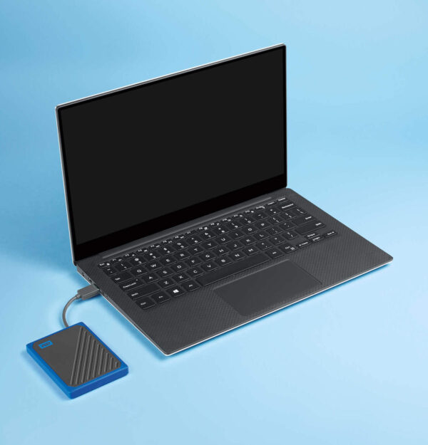 WD MyPassport GO ulkoinen SSD-kiintolevy 1Tt sininen