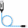 PAC USB kaapeli USB-C sininen LED-valo 1m